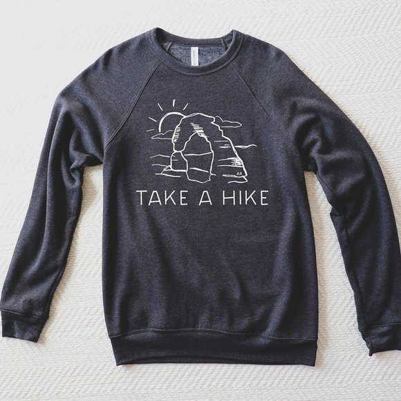 Allie and Rae Take A Hike Eco-friendly Unisex Comfy Sweatshirt - Picture 1 of 2